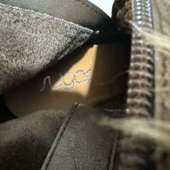 Sugar Pursuit Brown Boots with Faux Fur Collar - Picture 13 of 16